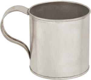 Tin mugs on sale