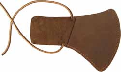 Leather Tomahawk Cover large,
fits tomahawks with up to 5" edge