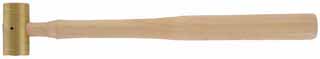 Brass Hammer,
8 ounce, 9-1/2" hickory handle,
made in the USA