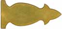 Early Style, Shaped Toeplate, brass