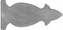 Early Style, Shaped Toeplate, steel