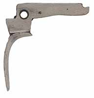 Trigger, rear, tempered steel, for #TR-DST-1 double set triggers