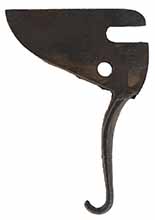 trigger only, front, tempered steel, for #TR-JDV-34 double set triggers