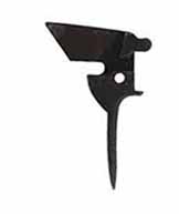 Trigger, straight front, tempered steel, for #TR-LR-1300 double set triggers