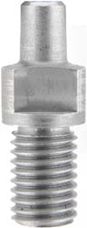 Underhammer nipple, 1/4-28 thread, 3/8" long, for #11 CCI cap, stainless steel

Cone length: 0.440" Thread journal length: 0.375"  Overall length: 0.815" Diameter of base: 0.307" 