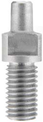 Underhammer nipple, 1/4-28 thread, 7/16" long, for #11 CCI cap, stainless steel

Cone length: 0.442" Thread journal length: 0.438"  Overall length: 0.880" Diameter of base: 0.307" 