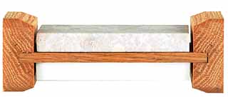 Double Side Whet Stone,
2 x 4" stones,
medium and very fine cut