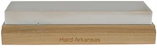 Hard Arkansas Whet Stone,
2 x 6" very fine grit,
with wood base 
